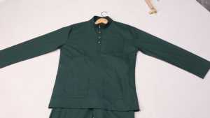 Hồi giáo dân tộc mặc: thoải mái dài tay áo kurta thiết lập với cekuk musang thiết kế và linh hoạt TR bông vải - Product Image 4