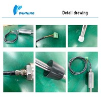 Capteur de niveau de carburant diesel ATG de qualité industrielle Instrument de mesure de niveau de liquide magnétostrictif en acier inoxydable pour le gaz