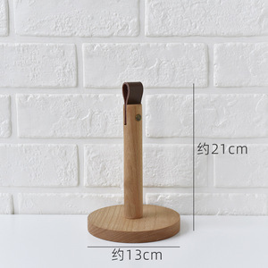 Porte-serviettes de cuisine moderne en <span class=keywords><strong>bois</strong></span> d'acacia, grand modèle robuste à un seul niveau, étanche, avec <span class=keywords><strong>support</strong></span> pour essuie-tout de style vaisselle - Product Image 4