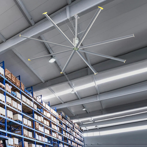 प्रशंसकों के ऊर्जा कुशल बड़े आकार के एचवील औद्योगिक छत के प्रशंसकों 220 वी/380 वी/6.72/7.32 मीटर कोर मोटर घटक दिखाएगा। - Product Image 5