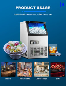 Machine à glaçons commerciale capacité de stockage Cube numérique Portable grande capacité Bar café bureau <span class=keywords><strong>distributeur</strong></span> de glaçons <span class=keywords><strong>distributeur</strong></span> d'eau - Product Image 5