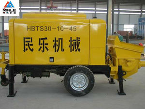 Pompe à béton sur remorque diesel Minle Brand HBTS 30-10-45 avec <span class=keywords><strong>prix</strong></span> bas et bon service - Product Image 1
