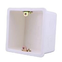SETO Plaque murale simple personnalisée pour femme, type 86, panneau ABS, boîtier arrière 1 poste blanc, boîte de jonction télécommunication 86x86mm en PVC
