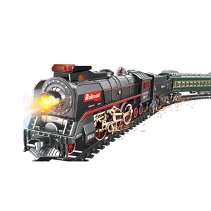 Tren Eléctrico LiRiQi Con Locomotora Y Vagón | Luces Y Sonidos Realistas, Compatible Con Vías Brio Y Thomas | Juguete Magnético A Pilas Para Niños 3-8 Años