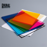 Feuilles acryliques en verre PMMA colorées pour armoires de cuisine traitement de coupe personnalisé feuille acrylique disponible