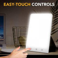 Lampe SAD professionnelle GQ-L1 à luminosité réglable, 10000 Lux, lumière thérapeutique LED 24V, lampe de lumière du jour à intensité variable pour le bien-être saisonnier