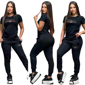 Nuovo Completo Estivo di Lusso da <span class=keywords><strong>Donna</strong></span> in Raso, Due Pezzi Casual di Design - Product Image 2