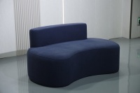 Juego de Sofá de 3 Plazas Y03 en Corduroy, Sofá Cama Semicircular Convertible con Diseño Ajustable para Espacios Pequeños