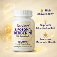 Berbérine Liposomale Personnalisée 2000mg Capsules à Haute Absorption Bien-être Métabolique Fabricant de Marque Privée