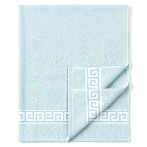 Ensemble de serviettes de bain pastel, douces, absorbantes, tissées, séchage rapide, en tissu éponge, pour cuisine, spa, bord de piscine, usage domestique, serviettes de bain en coton jacquard de luxe - Product Image 6