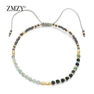 Braccialetto Boho Unico ZMZY con Piccole Pietre Naturali, Semplice Braccialetto dell'Amicizia con Perline - Product Image 5