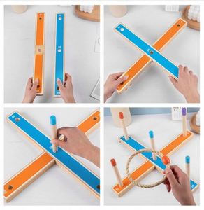Family Party Backyard Tossing Toys Outdoor Yard Wooden <b>Ring</b> Toss Games for <b>Kids</b> - Product Image 5