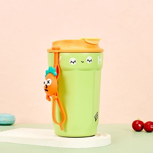 New 316 stainless steel vacuum insulated cup creative cartoon octagonal <b>coffee</b> cup outdoor portable car water cup - Product Image 4