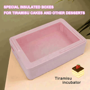 <span class=keywords><strong>Boîte</strong></span> de réfrigération portable pour gâteau au tiramisu en gros, <span class=keywords><strong>boîte</strong></span> de rangement en mousse de qualité alimentaire de 27 L pour l'affichage et la conservation des desserts - Product Image 3