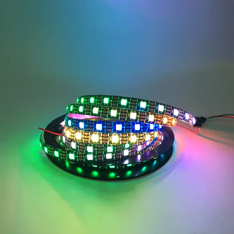 Shop & Huisdecoratie Smd5050 3838 Rgb Slimme Ledstrip 5V 12V 24V 60/72/96Leds/M Kleurrijke Adresseerbare Pixel Led Strip Ws2815