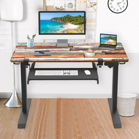 Bureau d'ordinateur moderne ergonomique motorisé en fer, réglable en hauteur électrique, intelligent, extensible, 60 kg