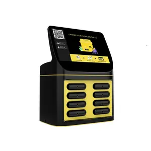 Creative 2024 8 Slots Sharing Power Bank APP System Station Bank Power With Screen Portable For Street Restaurant