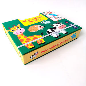 Gioco da tavolo giocattolo educativo per bambini puzzle di animali selvatici puzzle di carta giochi da tavolo per bambini Custom Packaging Box - Product Image 3