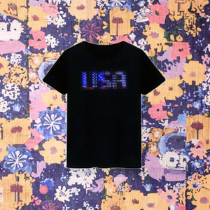 Camiseta LED Programable por Bluetooth con Control por Aplicación, Batería Integrada, Texto Desplazable, Animación, Patrón de Dibujos Animados, Tela de 180 Gramos - Product Image 3