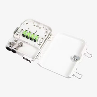 Kotak Terminasi Serat Optik 16-Core Luar Ruangan Berperingkat IP65 16 PLC Splitter Konektivitas POE GSM TCP 4G 3G GPRS WiFi Solusi FTTX