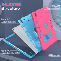 Étui antichoc pour iPad Air 13 M4 2026 M3 2025 M2 2024 avec support pour stylet, support pliable, silicone + PC, design fin et robuste