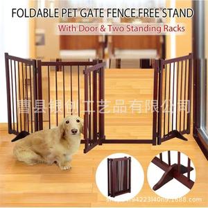 Barrière pour animaux de compagnie en bois extensible 81,7 po x 30,1 po pour chiens, utilisation en intérieur - Product Image 3