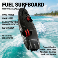 Planche de surf à moteur en fibre de carbone étanche certifiée CE, vitesse 65 km/h, couleur personnalisable, durable pour utilisation en mer, unisexe, pour débutants