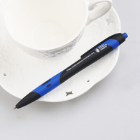 Stylo bille à double couleur avec grip en caoutchouc, logo personnalisé imprimé, multicolore, pour le bureau, les affaires, la promotion, la publicité, cadeau