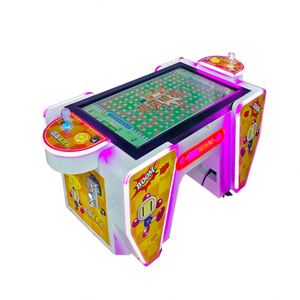 Machine de jeu d'arcade de pêche à monnayeur pour enfants, thème intérieur, en plastique et métal, avec haut-parleur lumineux, en anglais, 2 joueurs, garantie 1 an - Product Image 1