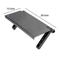 Grosir rak Display penyimpanan atas layar TV bebas lubang dapat disesuaikan untuk Monitor komputer Desktop
