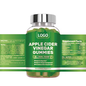 Gomitas de Vinagre de Sidra de Manzana - 1500mg con la Madre - 60 Gomitas de ACV con <span class=keywords><strong>Vitamina</strong></span> B6 y Ácido Fólico <span class=keywords><strong>B12</strong></span> - Product Image 2