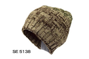 Bonnet de ski épais et chaud en tricot unisexe avec logo personnalisé brodé en 3D 100% acrylique chiné à la mode Design personnalisé - Product Image 3