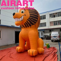 Costume de lion mascotte de lion gonflable adulte pour la décoration de fête de forêt