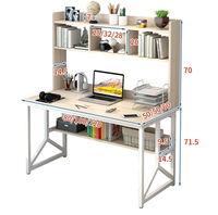 Bureau d'ordinateur et étagère combinés, best-seller, pour la maison, chambre simple, chambre d'étudiant, bureau de location, bureau d'étude