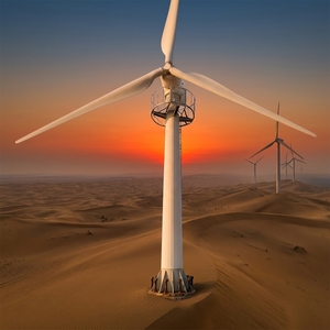 Aerogenerador Horizontal FX de 100KW, 3 Aspas de FRP, 380v, Baja Velocidad, Diámetro del Rotor de 19m - Product Image 1