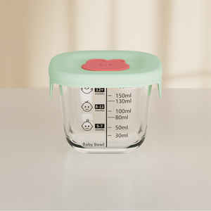 Con Dấu Di Động Bé Thực Phẩm Lưu Trữ <span class=keywords><strong>Container</strong></span> Tươi Giữ Freezable Hấp Thủy Tinh Lưu Trữ Box Với <span class=keywords><strong>Silicone</strong></span> Nắp Bé Thực Phẩm Bát - Product Image 6