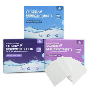 Folhas de Sabão em Pó para Lavar Roupa Nuohui Ultra Concentrado Ecológico e Sem Líquido para Viagem - Product Image 1