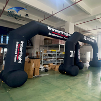 Arches gonflables personnalisées pour la ligne de départ et d'arrivée des courses, arche gonflable en TPU scellée à l'air pour les marathons, les courses cyclistes, les entrées de festivals