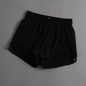 Pantalones cortos deportivos de LICRA ecológicos para mujer, pantalones cortos de <span class=keywords><strong>Ciclismo</strong></span> de Yoga transpirables sueltos de secado rápido, pantalones cortos de motorista de cintura elástica - Product Image 6