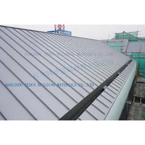 Double standing seam system metal roofing sheet