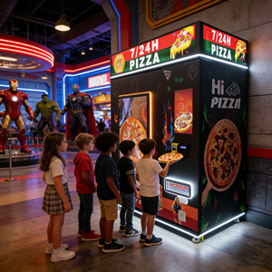 <span class=keywords><strong>Pizza</strong></span>-Verkaufsautomat mit Automatischer Pizzazubereitung QR-Code & Token-Zahlung Touchscreen 24/7-Betrieb Gewerbliche Ausführung - Product Image 2