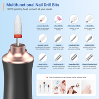 Nouveau professionnel électrique Mini Usb perceuse à ongles Salon de manucure pour manucure pédicure Kit de perceuse à ongles