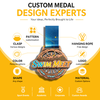 Médailles vierges personnalisables par sublimation, lumineuses, pour danse de remise des diplômes, natation, et médailles gravées pour sports, marathon et taekwondo