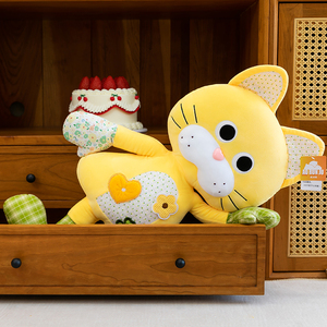 ตุ๊กตาแมวแพทช์เวิร์คน่ารัก ของเล่นตุ๊กตาขนนุ่ม ขายส่ง <span class=keywords><strong>หมอนข้าง</strong></span>นุ่มฟู ตกแต่งห้องนอน โซฟา ของตกแต่งบ้าน ของขวัญเพื่อความสบายสำหรับเด็ก - Product Image 6