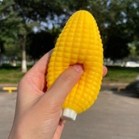 Bola Stres Jagung Renyah dan Lembut, Mainan Fidget Buatan Tangan, Bola Remas Renyah, Blok Bulat Isi ASMR, Mainan Anti Stres untuk Dewasa