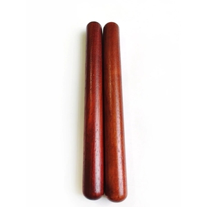 Solid Mahogany Pair Wooden Mallet Hand Percussion Beat Sticks <b>For</b> Kids Playing Music - Product Image 1