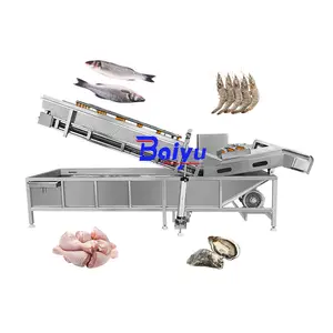 Baiyu Automatic Vegetable and Fruit Washing Machine Bubble Washer for Freshness and Cleanliness