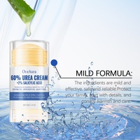 Stick exfoliant naturel pour les pieds avec huile de jojoba et d'avocat - Baume hydratant à 60% d'urée pour les talons gercés - Marque privée