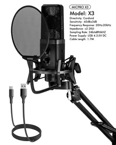 Nouveau microphone de <span class=keywords><strong>studio</strong></span> cardioïde filaire professionnel bon marché pour l'enregistrement en direct - Product Image 4