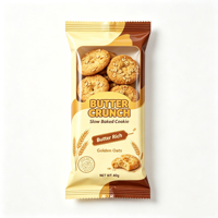 Emballage personnalisé en sachet oreiller de qualité alimentaire avec logo pour barres énergétiques, biscuits, bonbons, fruits secs